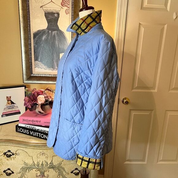 EEUC Women's Brooks Brothers Diamond Quilted Blue Jacket Size 6‎ - Picture 2 of 7
